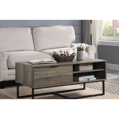 ACME - Homare Coffee Table in Rustic Oak/Black