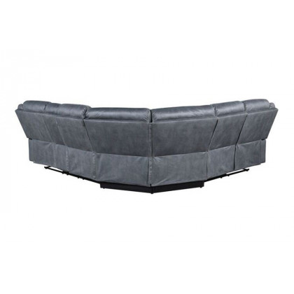 ACME Dollum Sectional Sofa - 2-Tone Gray Velvet