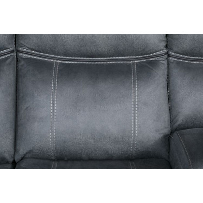 ACME Dollum Sectional Sofa - 2-Tone Gray Velvet