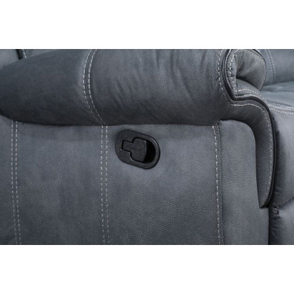 ACME Dollum Sectional Sofa - 2-Tone Gray Velvet
