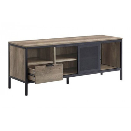 ACME - Nantan TV Stand in Rustic Oak/Black (LV00404)