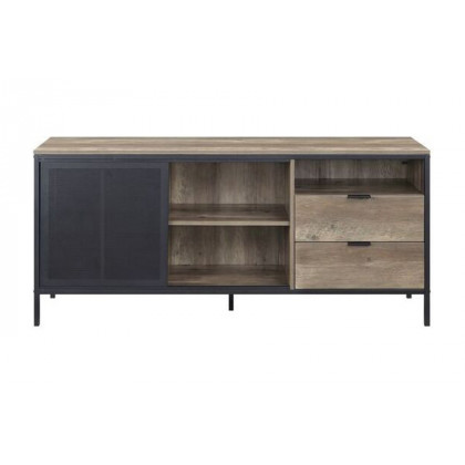 ACME - Nantan TV Stand in Rustic Oak/Black (LV00405)