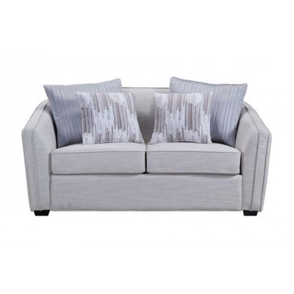 ACME - Mahler II Loveseat with 4 Pillows in Beige