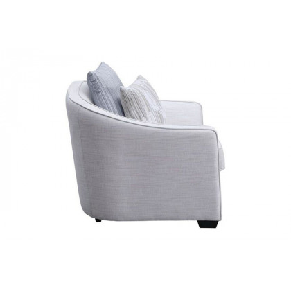 ACME - Mahler II Loveseat with 4 Pillows in Beige