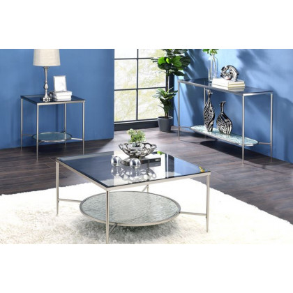 ACME - Adelrik Sofa Table in Glass/Chrome