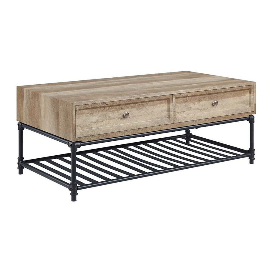ACME - Brantley II Coffee Table in Oak/Sandy Black