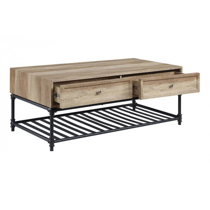ACME - Brantley II Coffee Table in Oak/Sandy Black