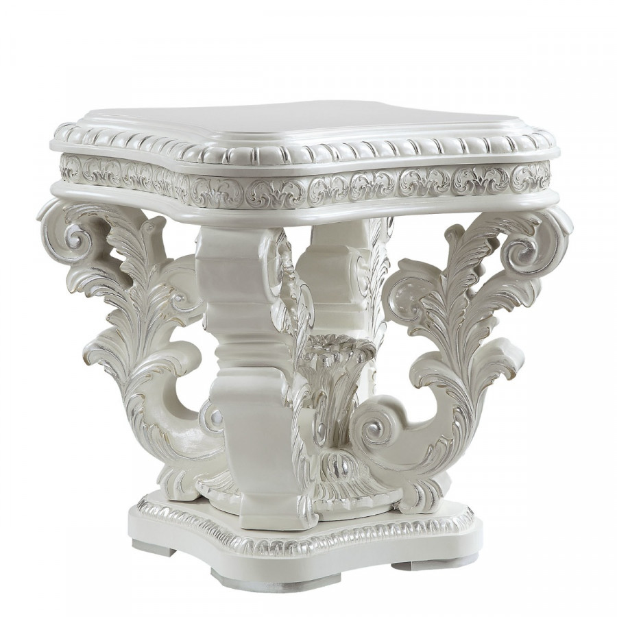 ACME - Vanaheim End Table in Antique White