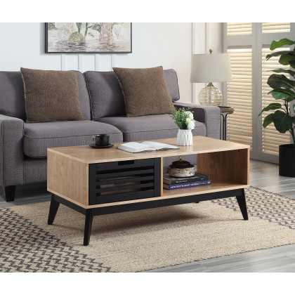 ACME - Gamaliel Coffee Table in Oak/Espresso