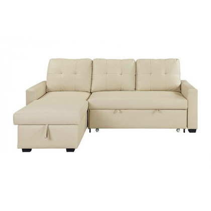 ACME - Dafina Sectional Sofa with Sleeper in Beige