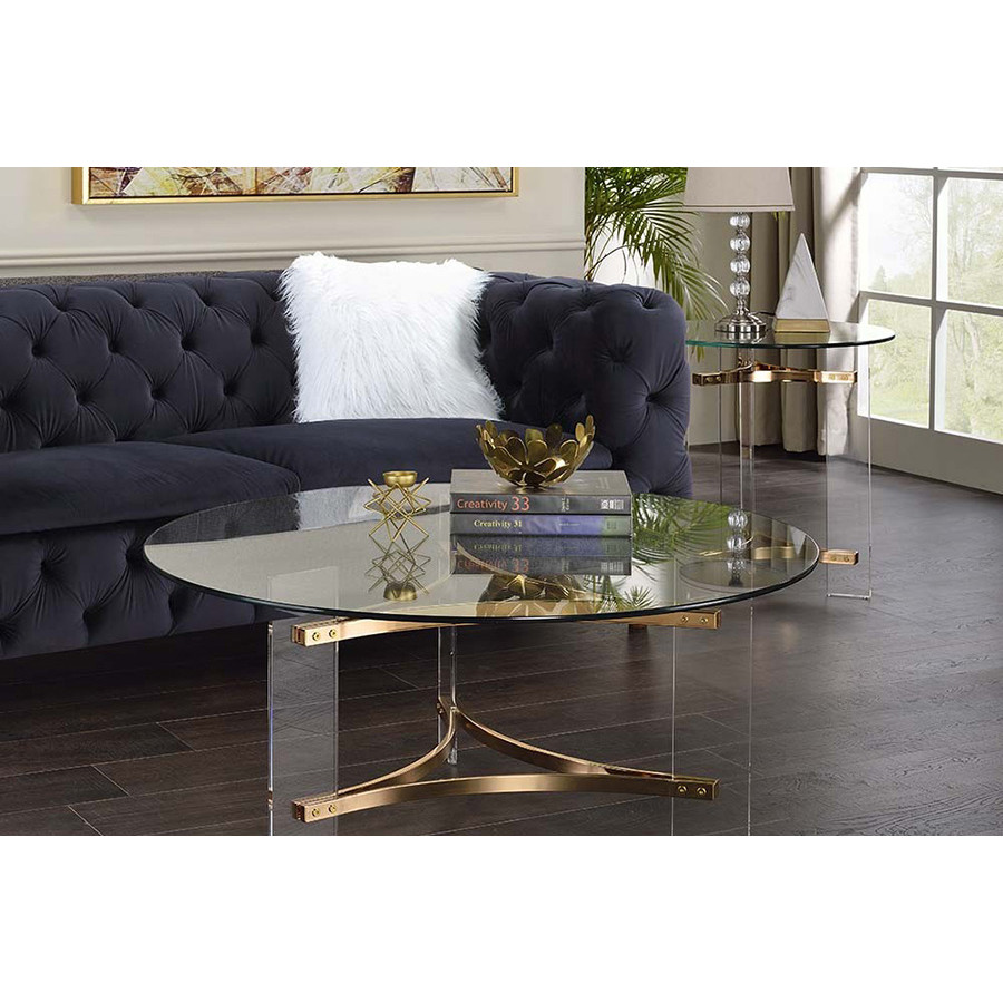 ACME - Sosi Coffee Table in Gold