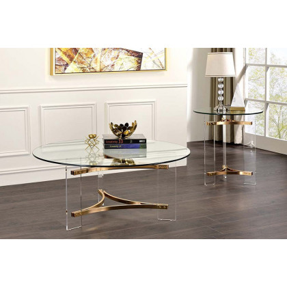 ACME - Sosi End Table in Gold