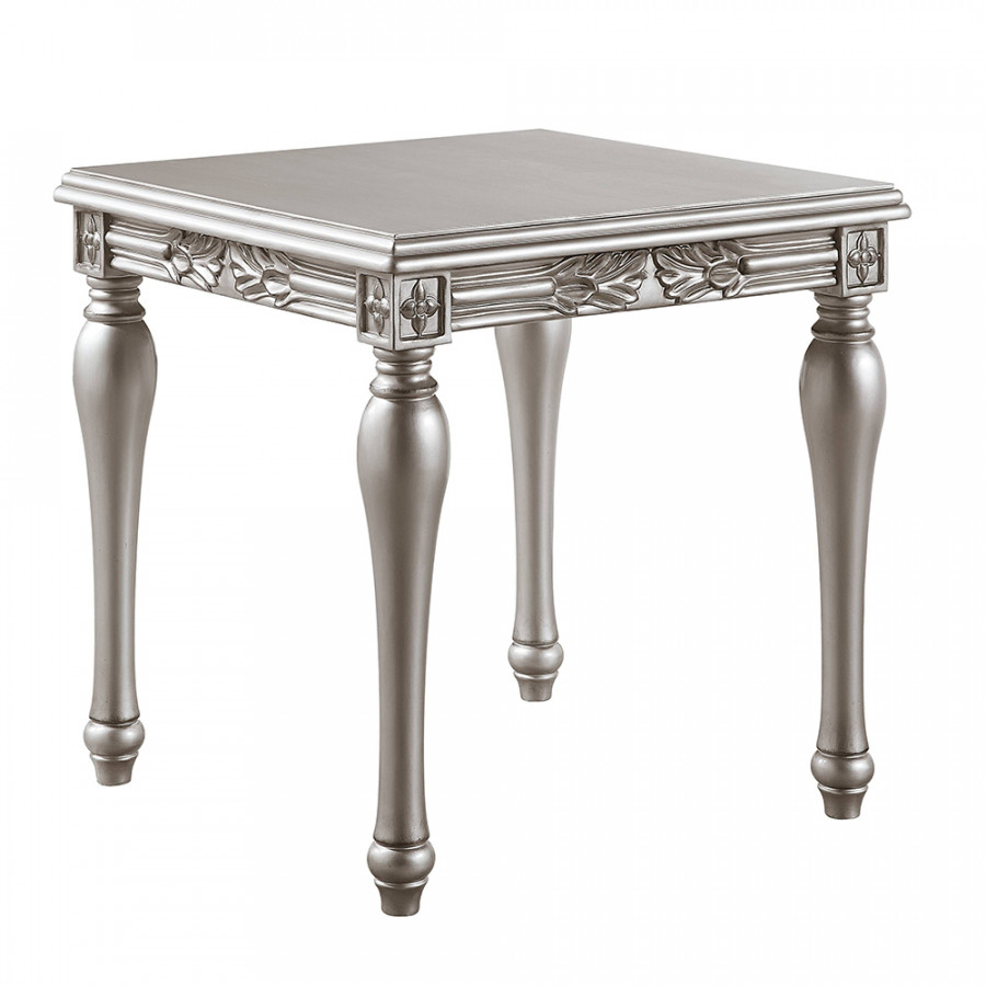 ACME - Pelumi End Table in Platinum