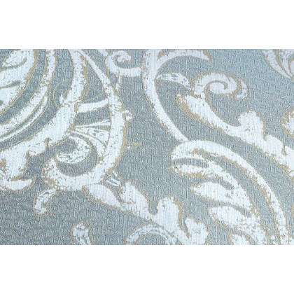 ACME - Qunsia Sofa with 5 Pillows in Light Gray/Champagne