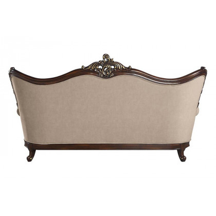 ACME - Ragnar Sofa with 7 Pillows in Light Brown/Cherry