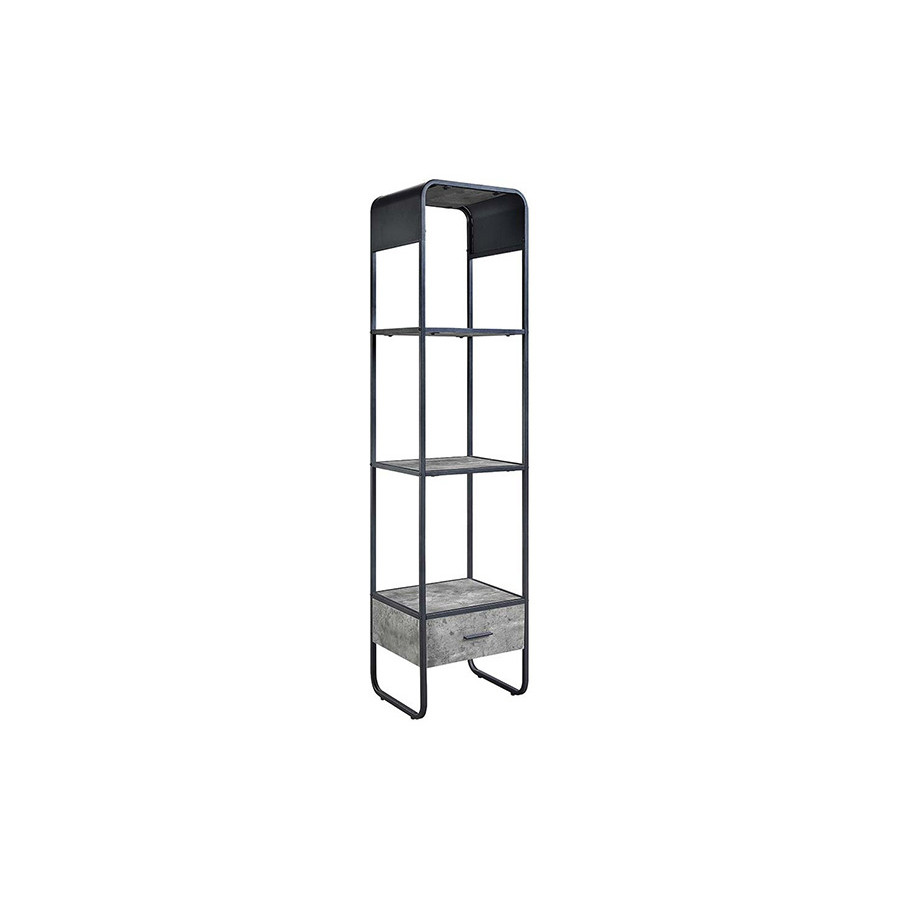 ACME - Raziela TV Stand Side Pier in Concrete Gray/Black