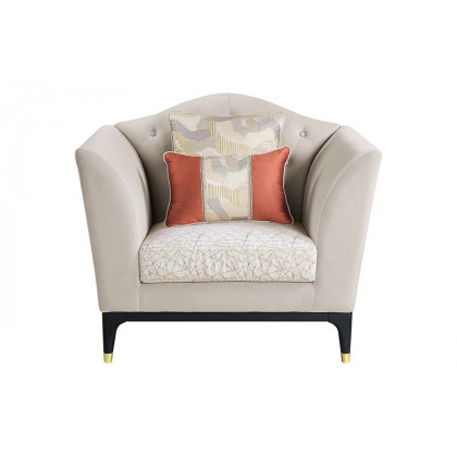 ACME - Tayden Chair with 2 Pillows in Beige