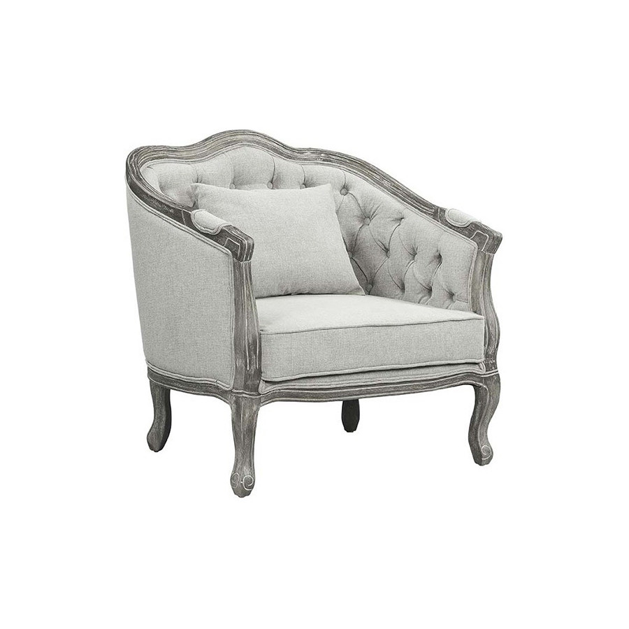 ACME Samael Chair with 1 Pillow - Gray