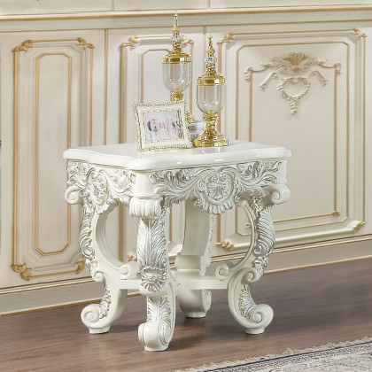 ACME - Adara End Table in Antique White