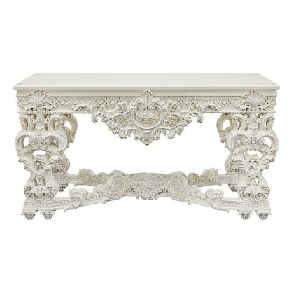 ACME - Adara Sofa Table in Antique White
