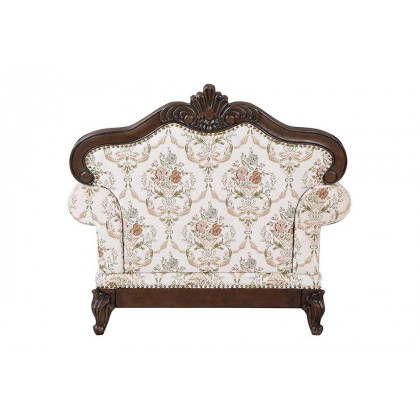 ACME - Nayla Chair with Pillow in Pattern/Cherry