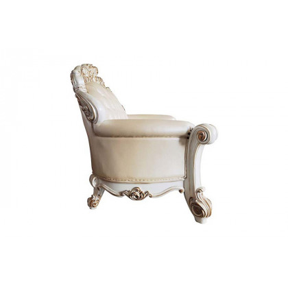 ACME Vendome Loveseat with 3 Pillows - Beige