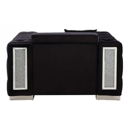 ACME - Trislar Chair with Pillow  (Same 52527) in Black
