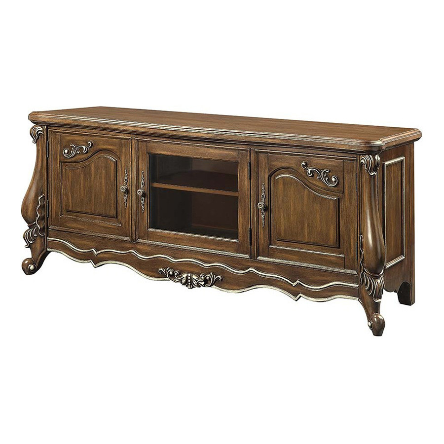 ACME - Latisha TV Stand in Antique Oak