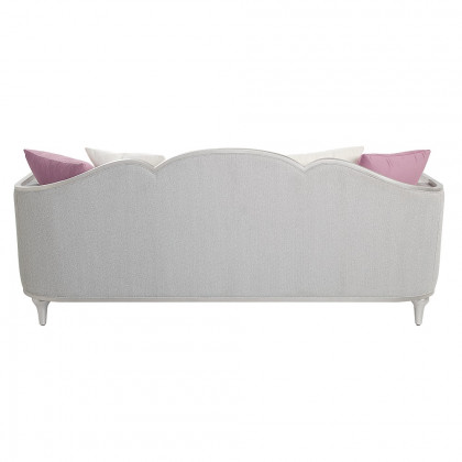 ACME - Kasa Sofa with 5 Pillows in Beige Linen/Champagne