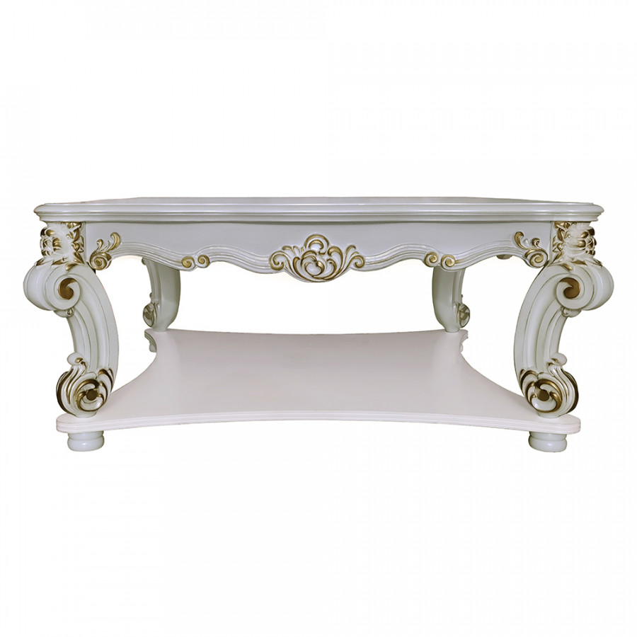 ACME - Vendome Square Coffee Table in Antique Pearl