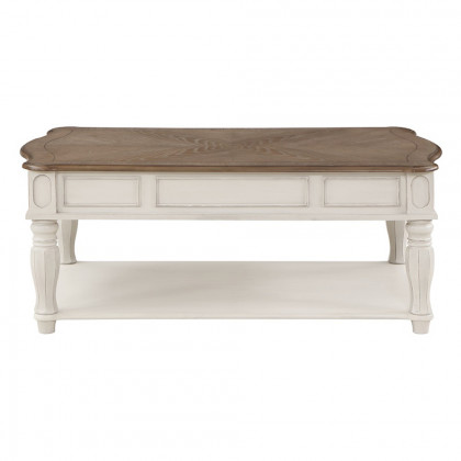 ACME - Florian Coffee Table with Lift Top in Oak/Antique White