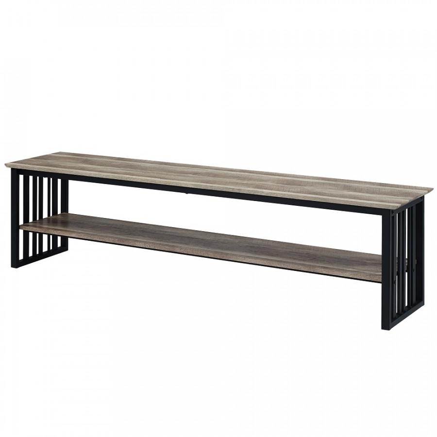 ACME - Zudora TV Stand in Antique Oak/Black