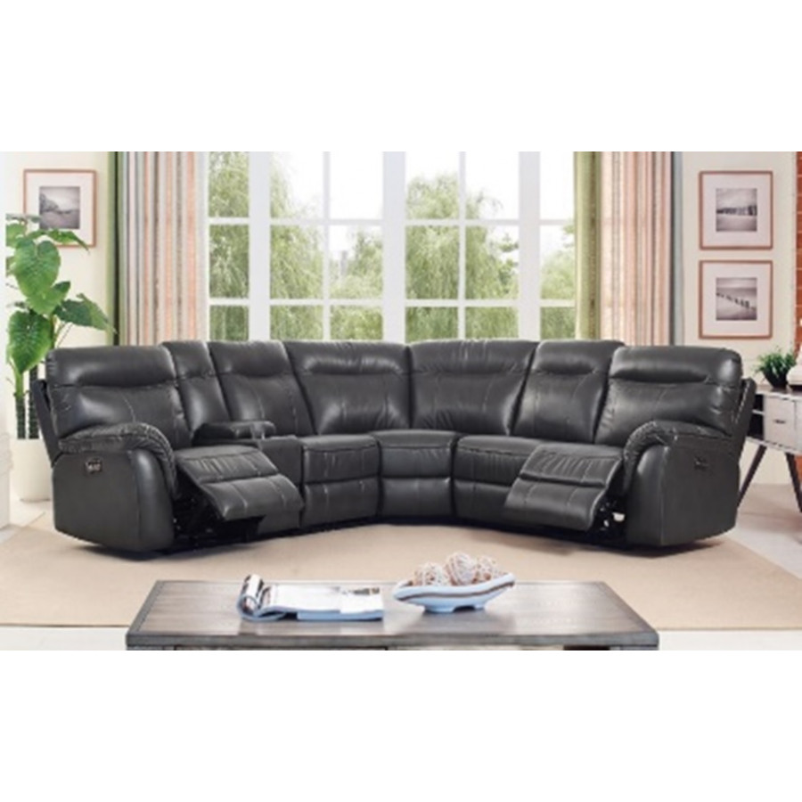 ACME - Atlas Sectional Sofa in Gray