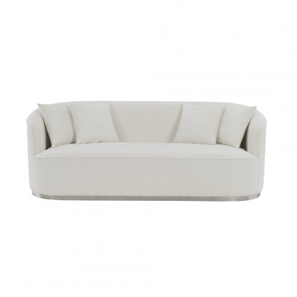 ACME - Odette Sofa with 4 Pillows in Beige Chenille