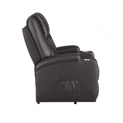 ACME Recliner with Power Lift & Massage - Brown