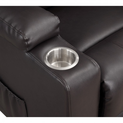ACME Recliner with Power Lift & Massage - Brown