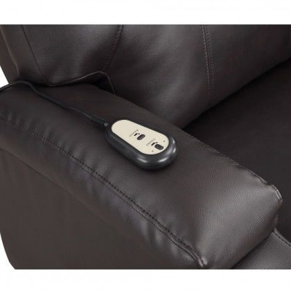 ACME Recliner with Power Lift & Massage - Brown