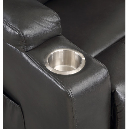 ACME Recliner with Power Lift & Massage - Gunmetal