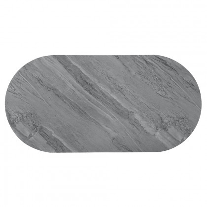 ACME - Yukino Coffee Table in Gray High Gloss/Chrome