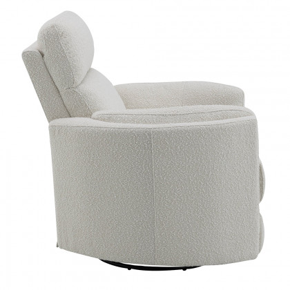 ACME Sagen Glider Recliner with Swivel - Beige Boucle