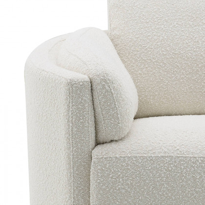 ACME Sagen Glider Recliner with Swivel - Beige Boucle