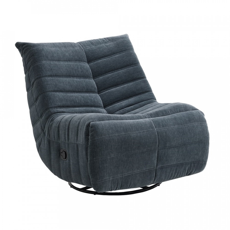 ACME Talmon Recliner with Swivel - Shadow Chenille