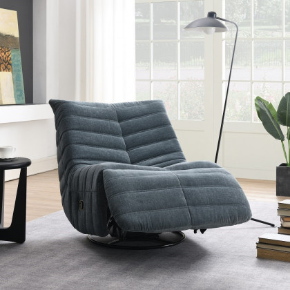 ACME Talmon Recliner with Swivel - Shadow Chenille