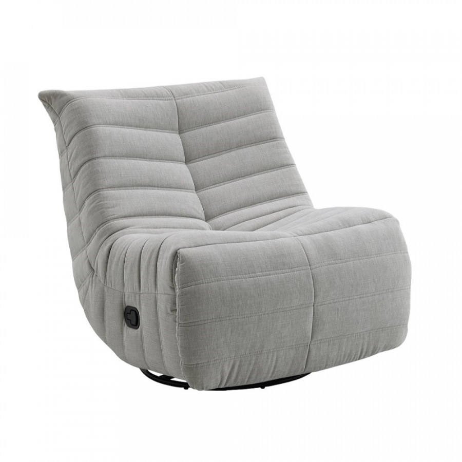 ACME Talmon Recliner with Swivel - Oyster Chenille