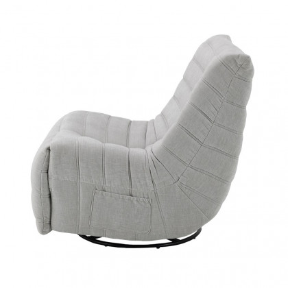 ACME Talmon Recliner with Swivel - Oyster Chenille