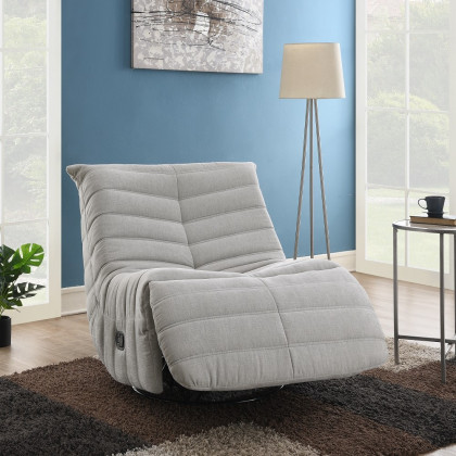 ACME Talmon Recliner with Swivel - Oyster Chenille