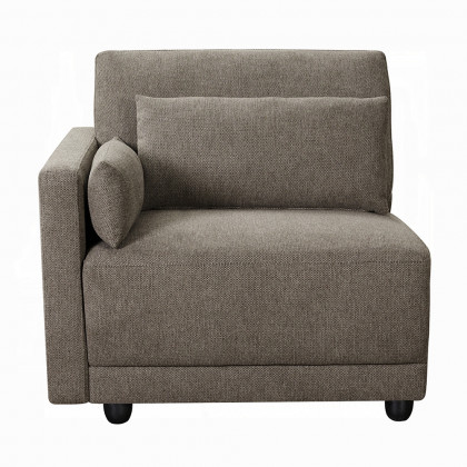 ACME Rylie Modular Lf Chair with 3 Pillows - Gray Linen