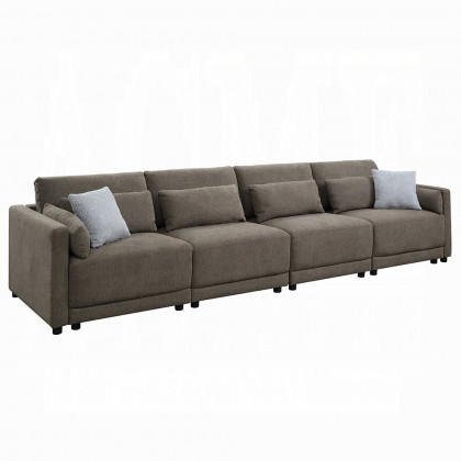 ACME Rylie Modular Rf Chair with 2 Pillows - Gray Linen
