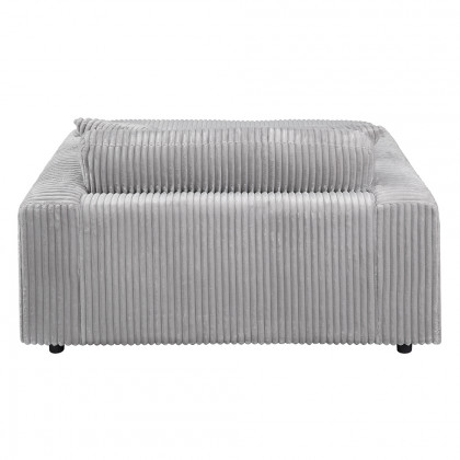 ACME Hilde Chaise with 2 Pillows - Beige Corduroy