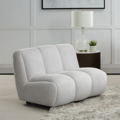 ACME - Manilla Chair in Ivory White Linen